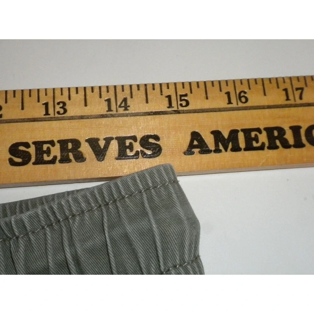 Aeropostale Joggers Mens S Green Cargo Twill‎ Stretch Tapered Elastic Cuff